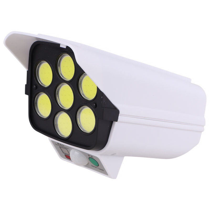 چراغ دیواری سنسوردار خورشیدی طرح دوربین مدار بسته Hgdue HG-2199B + ریموت کنترل دار