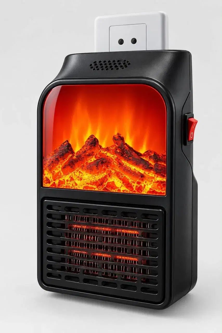 هیتر برقی پریزی اورجینال Flame Heater 1000 وات طرح شومینه با ریموت کنترل