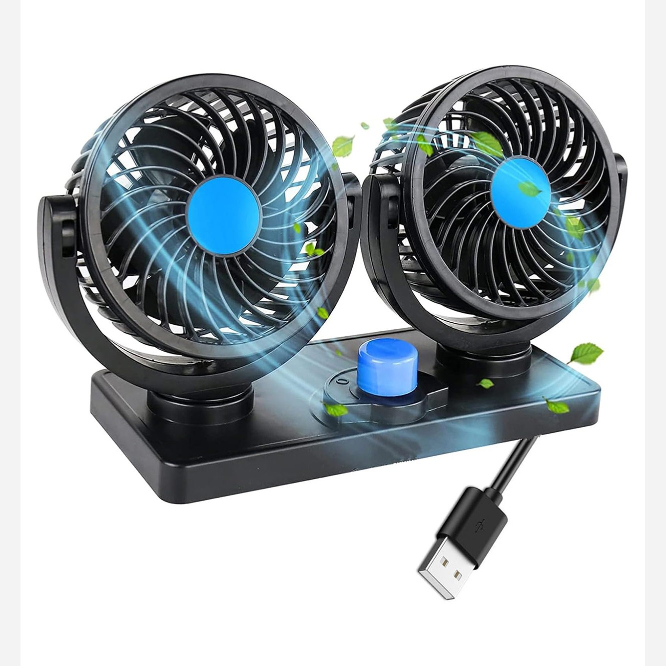 پنکه دوطرفه خودرو مدل C1C907، ۱۲ ولت، اتصال فندکی